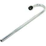 Nitrous Outlet 00-35020 - 180 Degree Aluminum Pressure Relief Tube Black 8AN B-Nut