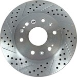 Baer Brakes - 55097-020 - Brake Rotor - Sport Rotor - Front - Drilled / Slotted - 12.990 in OD - 1 Piece - Iron - Zinc Plated - GM Fullsize SUV / Truck 2005-2016