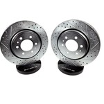 Baer Brakes - 54153-020 - Brake Rotor - Sport - Front - Directional / Drilled / Slotted - 13.780 in OD - Iron - Zinc Plated - Ford / Lincoln Fullsize SUV / Truck 2007-16