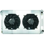 Cold Case Radiators - GMT558ALSK - 67-76 Chevy GMC Pickup Truck LS Swap Aluminum Radiator AT and 12 Inch Fan Kit