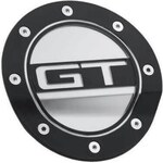 Scott Drake - FR3Z-6640526-GB - Fuel Door GT Blk/Silver 15-   Mustang