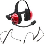 Rugged Radios - H80-RD - Headset Track Talk Red Linkable Intercom