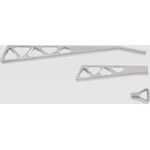 Ididit - 2500310030 - Billet Lever Kit Brushed Aluminum Truss Style