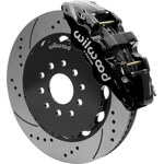 Wilwood - 140-15705-D - Front Disc Brake Kit Blk 97-13 Vette 14.00 Aero6