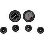 Classic Instruments - AX101GBLF - Autocross Grey 6 Gauge Set 2-1/8 Full Sweep