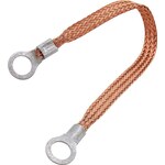 Allstar Performance - 76328-18 - Copper Ground Strap 18in w/ 1/4in Ring Terminals