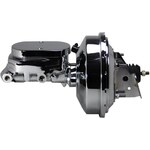 LEED Brakes - 2F6 - 9in Chrome Brake Booster 1-1/8in Bore Flat Top