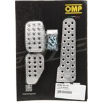 OMP - OA0-1010-003 - 3 Pedal Set Sandblasted Aluminum w/ Long Gas Ped