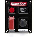 QuickCar - 50-853 - Ignition Panel Black w/ Flip Switch & Lights