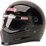 Simpson Safety - 7210022 - Helmet Super Bandit Medium Black SA2020
