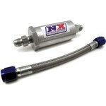 Nitrous Express - 15607 - D-4 Pure-Flo Filter & 7in. Stainless Hose