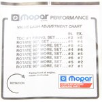 Mopar Performance - P4452989 - Valve Lash Adj. Decal