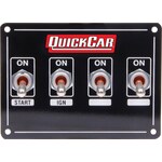 QuickCar - 50-740 - Ignition Panel Extreme 4 Switch w/ Pigtail