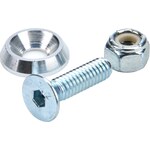 Allstar Performance - 18628-50 - Countersunk Bolts 1/4in w/ 3/4in Washer 50pk