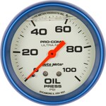 AutoMeter - 4221 - 2-5/8 Ultra-Nite Oil Press. Gauge 0-100psi