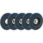 Allstar Performance - 12122-5 - Flap Discs 80 Grit 4-1/2in with 7/8in Arbor