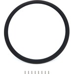 Billet Specialties - 33008 - Half Wrap Ring For 15.5in Wheel Black Leath