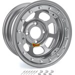 Aero Race Wheels - 33-074520S - 13x7 2in. 4.50 Silver Beadlock Wheel