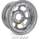 Aero Race Wheels - 33-084520S - 13x8 2in. 4.50 Silver Beadlock Wheel