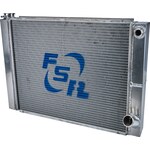 FSR Racing - 2719D2-16 - Radiator Chevy Double Pass 27.5in x 19in -16an