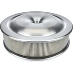 Moroso - 65920 - 16in Alum. Air Cleaner - Low Profile 7-5/16 Neck