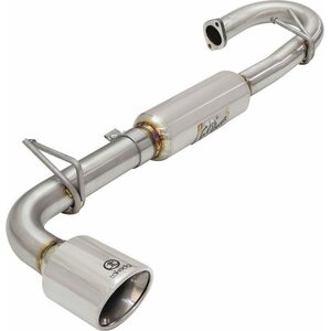 AFE Power Exhaust System - Takeda - Axle-Back - 2-1/4 to 2-1/2 in Diameter - Single Rear Exit - 4-1/4 in Polished Tip - Scion tC 2011-16 - Kit