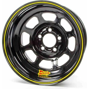 Aero Race Wheels - 56-185020 - 15x8 2in 5.00 Black Spun Extreme Bead