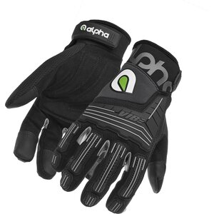 Alpha Gloves - AG03-01-M - VIBE Impact Black Medium