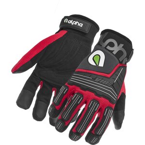 Alpha Gloves - AG03-02-XL - VIBE Impact Red X-Large