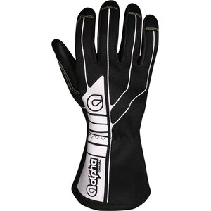 Alpha Gloves - AGD1-01-L - Glove Driver X Black Large SFI 3.3/1
