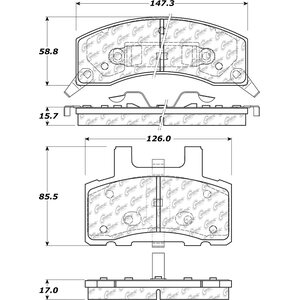 Centric Brake Parts - 103.037 - C-TEK Ceramic Brake Pads with Shims