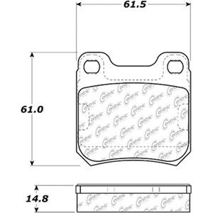 Centric Brake Parts - 103.0709 - C-TEK Ceramic Brake Pads with Shims