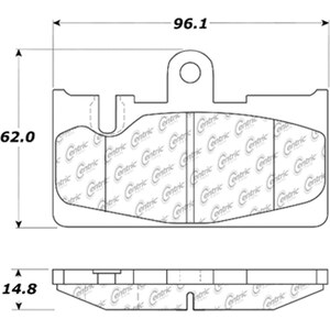 Centric Brake Parts - 103.0871 - C-TEK Ceramic Brake Pads with Shims