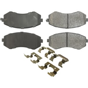 Centric Brake Parts - 104.0422 - Posi-Quiet Semi-Metallic Brake Pads with Hardwar