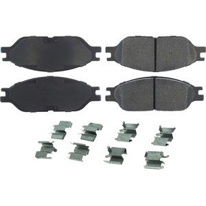 Centric Brake Parts - 104.0803 - Posi-Quiet Semi-Metallic Brake Pads with Hardwar