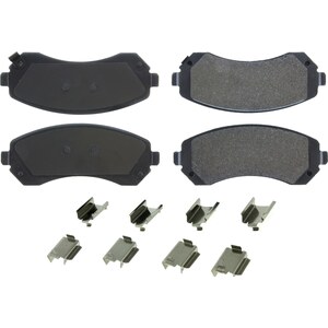 Centric Brake Parts - 104.0844 - Posi-Quiet Semi-Metallic Brake Pads with Hardwar