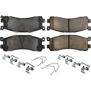 Centric Brake Parts - 105.0553 - Posi-Quiet Ceramic Brake Pads with Shims and Har