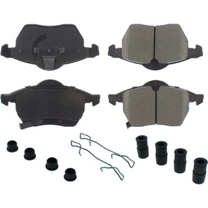 Centric Brake Parts - 105.0819 - Posi-Quiet Ceramic Brake Pads with Shims and Har