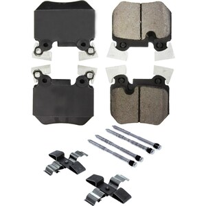 Centric Brake Parts - 105.1372 - Posi-Quiet Ceramic Brake Pads with Shims and Har