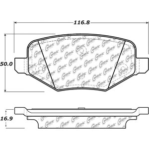 Centric Brake Parts - 106.1377 - Posi-Quiet Extended Wear Brake Pads with Shims a