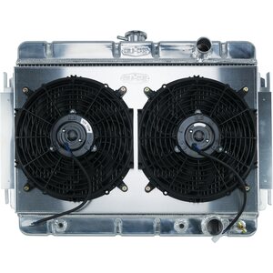 Cold Case Radiators - CHE541AK - 64-65 Chevelle / El Camino Aluminum Radiator And Dual 12 Inch Fan Kit AT
