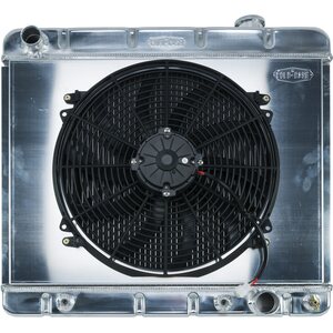 Cold Case Radiators - GMT555AK - 63-66 Chevy/GMC Pickup Truck Aluminum Radiator And 16 Inch Fan Kit AT