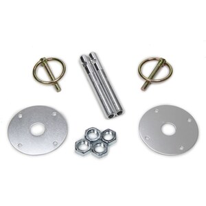 Fivestar - 10001-34033 - Hood Pin Kit  3/8in Alum Silver 2-pack