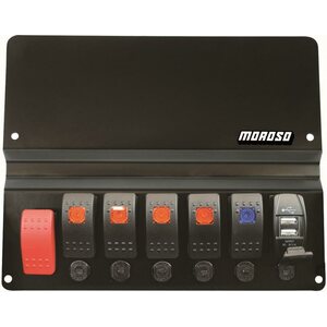 Moroso - 74311 - Dash Blockoff Plate - w/Switches BMW E46