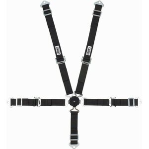 Crow Enterprizes - 11174A - 5-Pt Harness 2in Cam Lock Blk Pull Up