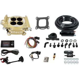 FiTech Fuel Injection - 31005 - 600 HP E/S EFI System Classic Gold