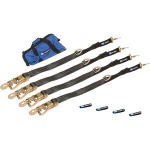 Macs Custom Tie-Downs - 511118 - 4 Tie Down/Axle Strap Combo Direct Hook