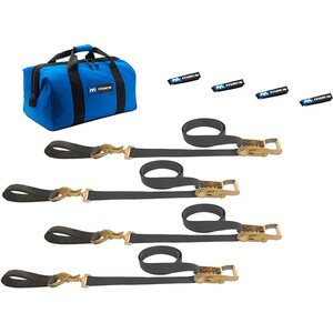 Macs Custom Tie-Downs - 511218 - 4 Tie Downs Direct Hook & 4-24in Axle Straps