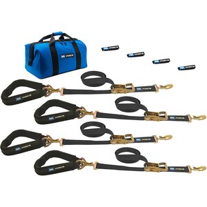 Macs Custom Tie-Downs - 511618 - 4 Tie Downs Direct Hook & 4-24in Axle Straps