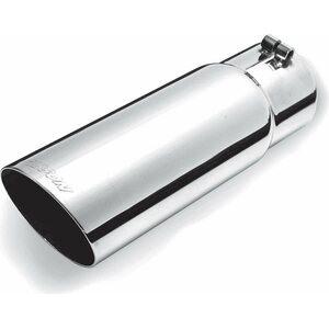Gibson Exhaust - 500392 - Stainless Single Wall An gle Exhaust Tip